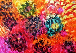 Esther-Ramos-2024_03_27-Panal-en-el-pueblo-35x50-cms